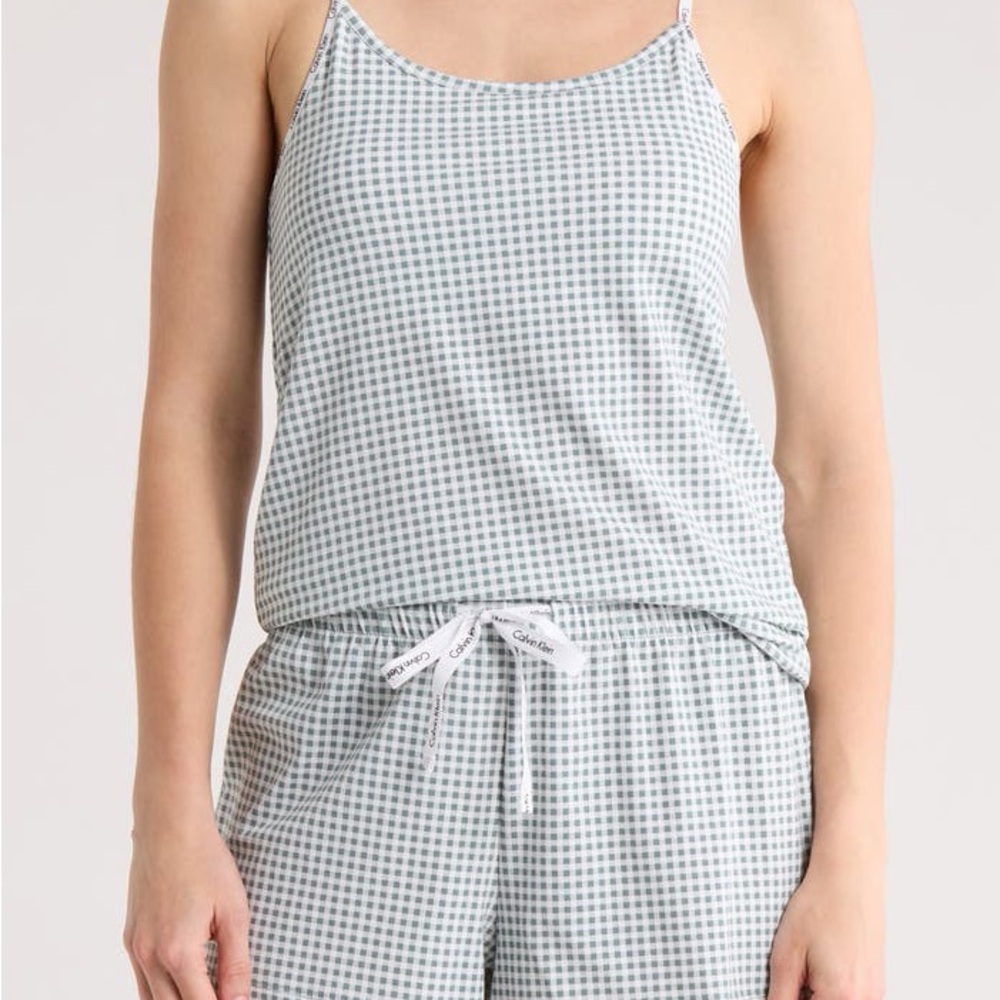 NWT Calvin Klein Stretch Cotton Camisole & Shorts Pajamas